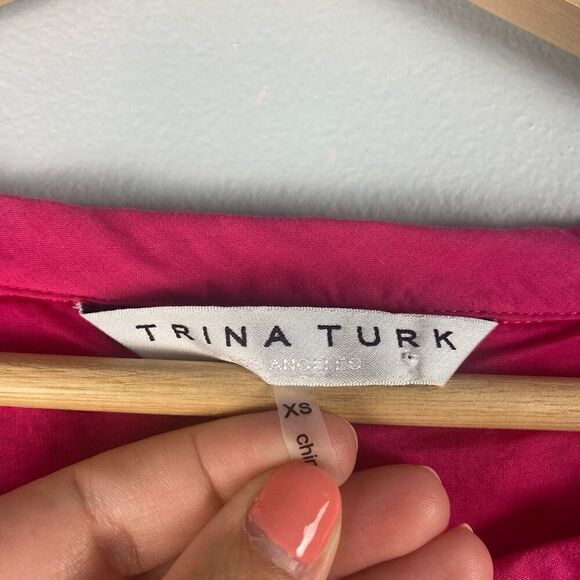 Trina Turk Women's Ojai Lace Embroidery Blouse XS - Picture 9 of 14